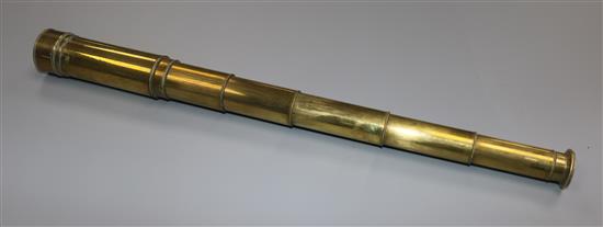 A six drawer brass telescope